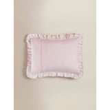 Purple embroidered slogan cushion 45x35cm, UK version