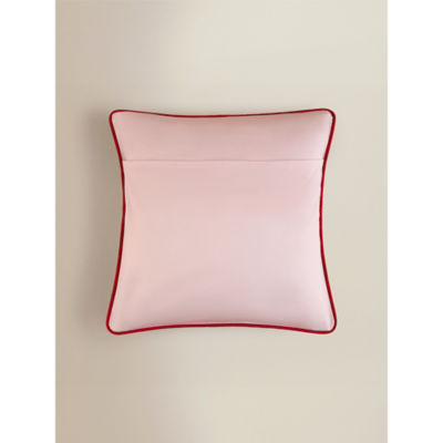 Pink strawberry printed cushion 45cm, UK version