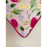 Pink strawberry printed cushion 45cm, UK version