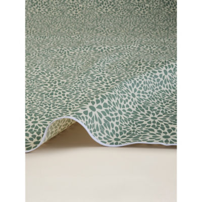 Tablecloth green floral 25x15x5cm, imported from the UK