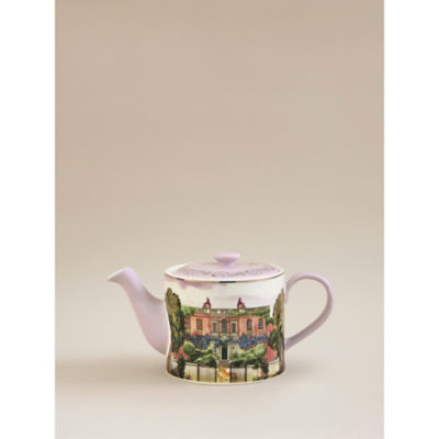 Bridgerton multi-coloured stoneware teapot (British brand)