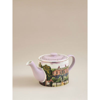Bridgerton multi-coloured stoneware teapot (British brand)