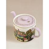 Bridgerton multi-coloured stoneware teapot (British brand)