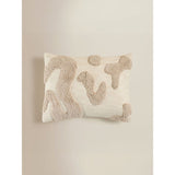 Cushion natural tufted squiggle 35x45cm, UK version