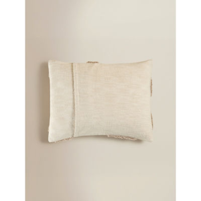 Cushion natural tufted squiggle 35x45cm, UK version