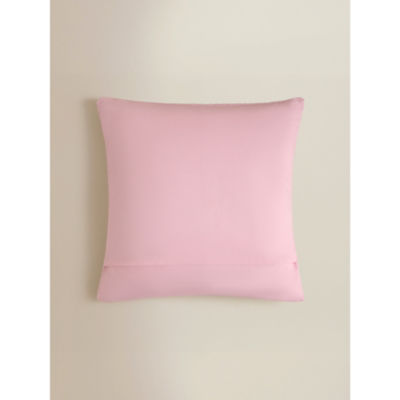 Pink textured square cushion 55x55cm, UK version