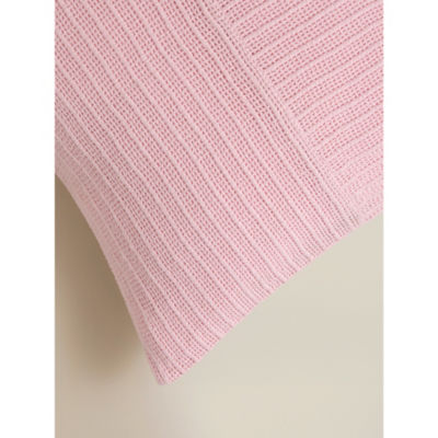 Pink textured square cushion 55x55cm, UK version
