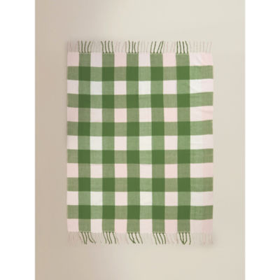 Spring woven check throw 150x120cm, UK version