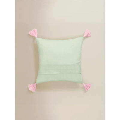 ASDA Bridgerton Green Tassel Detail Cushion 45 x 45cm- Buy online at McGrocer