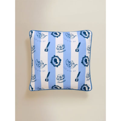 Bridgerton blue reversible cushion 45cm, UK version