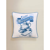 Bridgerton blue reversible cushion 45cm, UK version