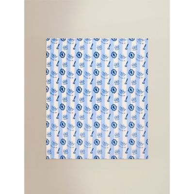 Bridgerton blue throw blanket 120x150cm (British brand)
