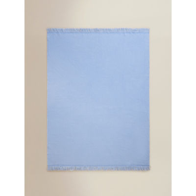 Stacey Solomon Blue Herringbone Throw 150x120cm imported from the UK