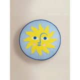 Blue round sun-shaped cushion 40x40cm, imported from the UK