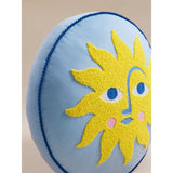 Blue round sun-shaped cushion 40x40cm, imported from the UK