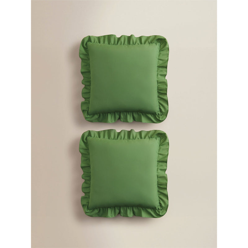 outdoor cushion frill trim set of 2 45x45 cm (British brand)