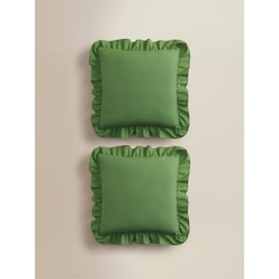 outdoor cushion frill trim set of 2 45x45 cm (British brand)