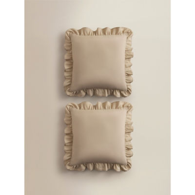 outdoor cushions frill trim set of 2 45x45 cm (British brand)