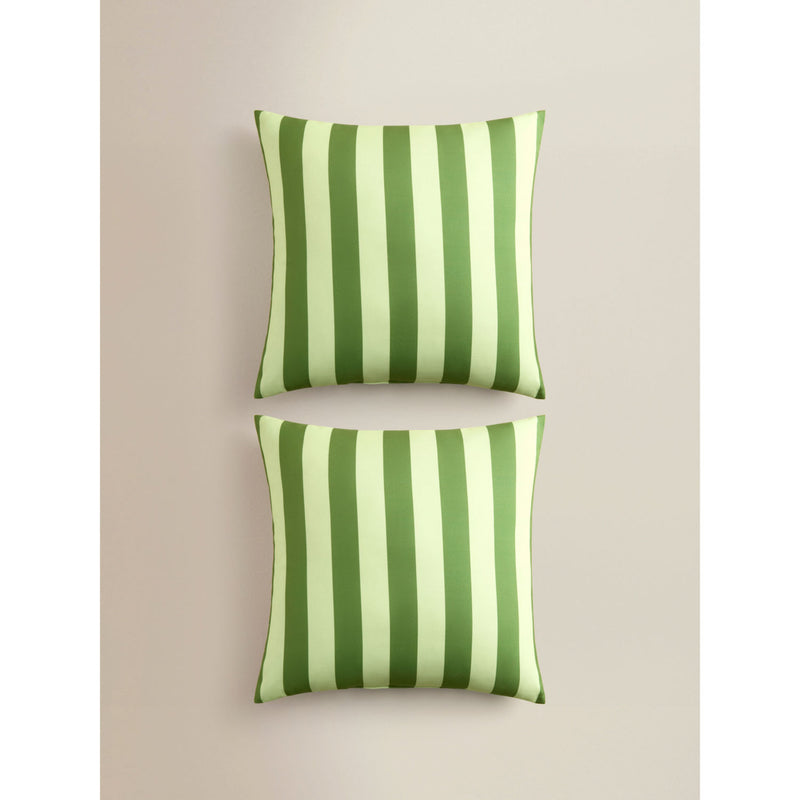 Set of 2 striped outdoor cushions 45x45 cm (British brand)