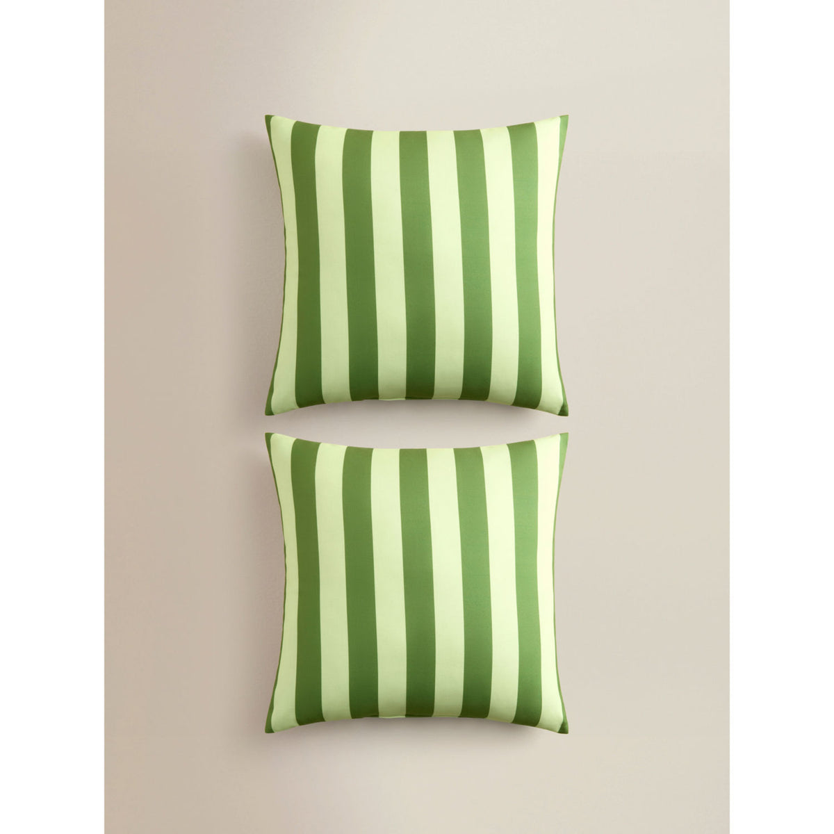 Set of 2 striped outdoor cushions 45x45 cm (British brand)