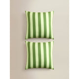 Set of 2 striped outdoor cushions 45x45 cm (British brand)