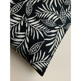 Black and white leaf outdoor cushion set 45x45 cm - British product