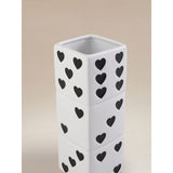 Black & White Dice Vase stoneware decorative item (British brand)