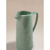 Green flower pattern jug vase (British brand)