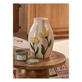 Pink decorative stoneware vase 24cm (British brand)
