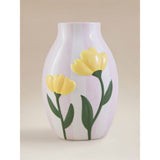 Pink decorative stoneware vase 24cm (British brand)