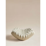 White wrinkle flower bowl 28cm, UK version