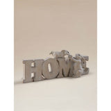 Natural Bunny Home Sign resin 25x5.5x12cm - British product