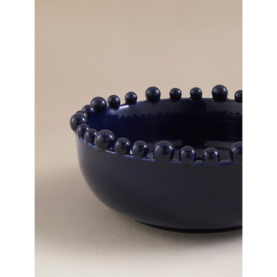 Blue ceramic beaded bowl - British product