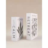 Reflection storage books set of 2 green and white - British product
