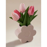 Flower shaped planter with tulips (British brand)