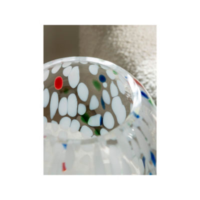 Creative Pursuits confetti vase multi-coloured glass 13x13x17cm (British brand)