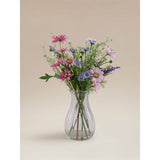 Artificial spring meadow mix in glass vase, UK version