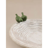 Grey stone effect bird bath for garden, frost proof (British brand)