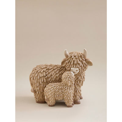 ASDA Brown Highland Cow Garden Ornament- Buy online at McGrocer
