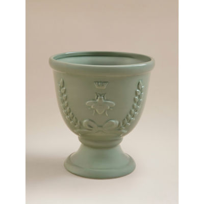 ASDA Green Ceramic Bee Urn Planter- Buy online at McGrocer