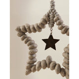 Grey wild country hanging ornament 17cm (British brand)