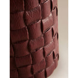 Brown woven effect planter 19x19x22 cm - British product