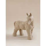 beige large horse ornament hand finished (British brand)