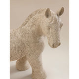 beige large horse ornament hand finished (British brand)