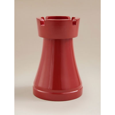 ASDA Red Rook Chess Garden Ornament W11.7 x D11.7 x H17.5cm- Buy online at McGrocer