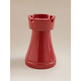 Red rook chess ornament for garden decoration, UK version