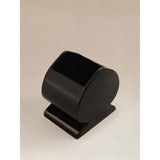 Black ceramic spade planter chess-inspired design - British product