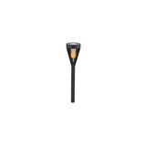 Ribbed flame solar torch light with warm LED - British product