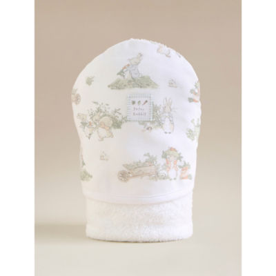 Peter Rabbit natural cotton hooded towel - British product
