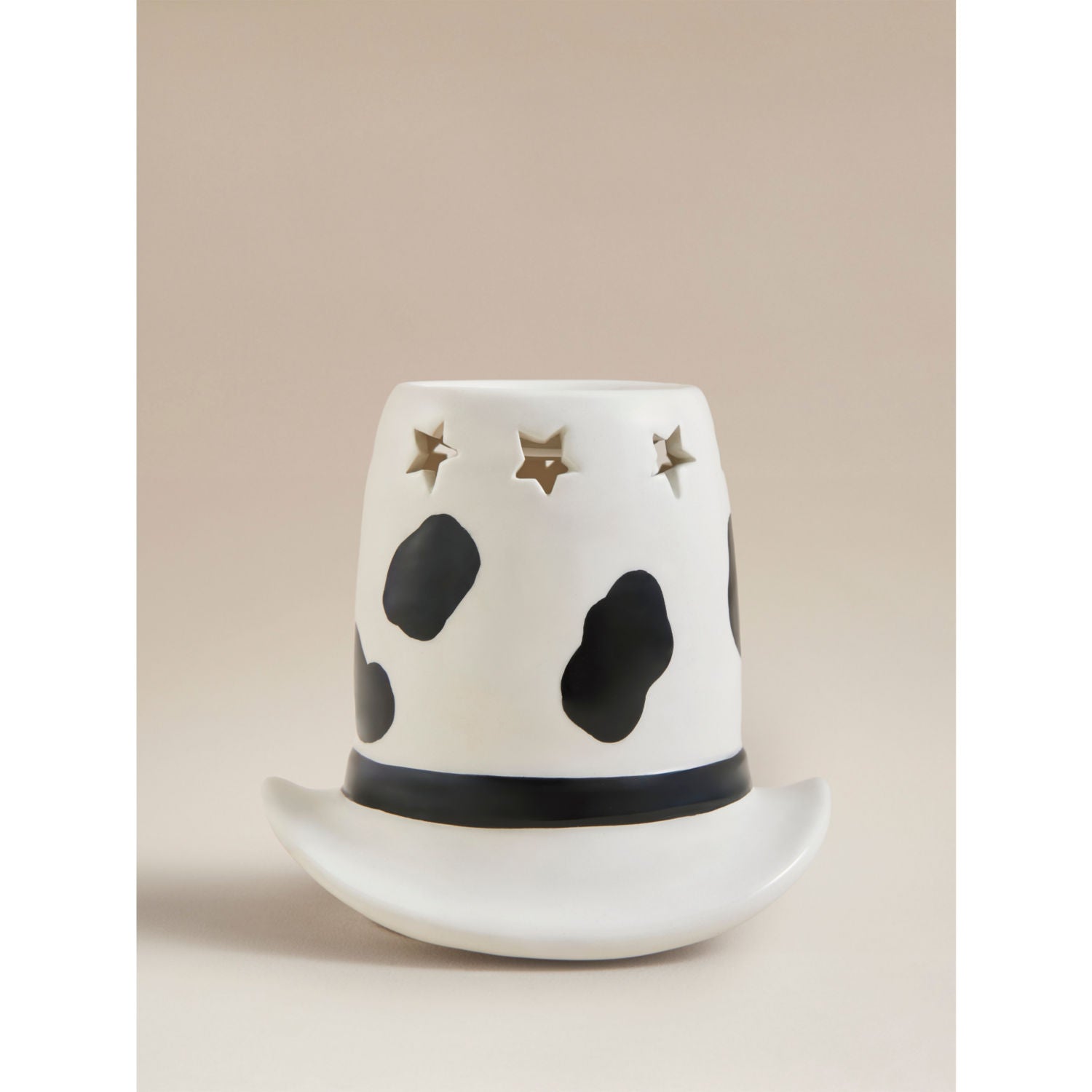 White ceramic cowboy hat burner 13 cm, UK version